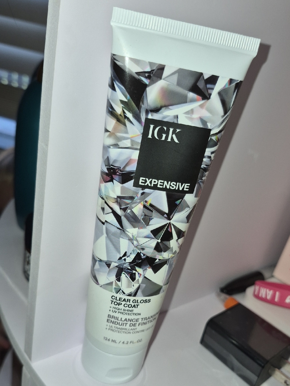 IGK Expensive Clear Gloss Top Coat - New